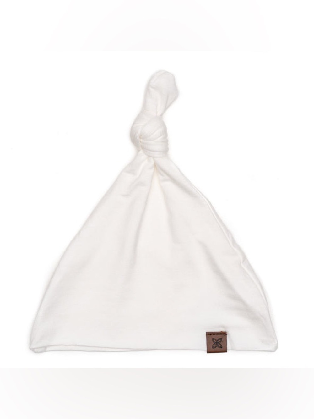 NWT Papillon Bebe Knotted Beanie Hat - Cloud 3-9M